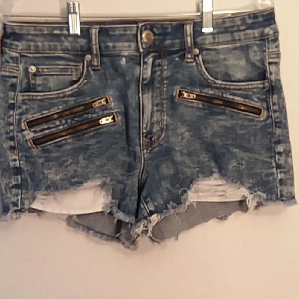 American Eagle Hi Rise Shortie Shorts